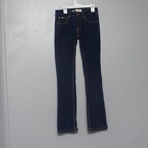 Super dry denim zadie flare dark indigo wash jeans